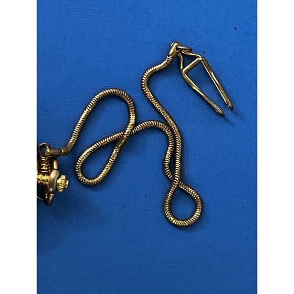 God Bless America Enduring Freedom Pocket Watch in box fresh battery gold tone - Picture 7 of 14